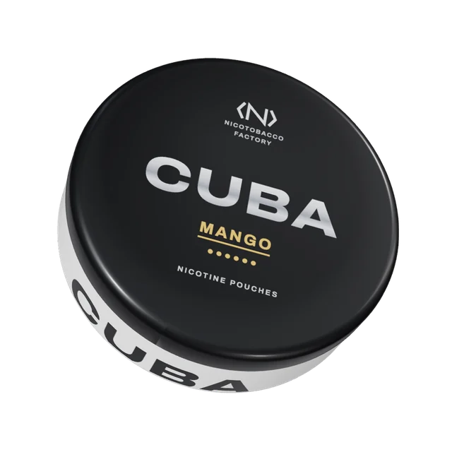 CUBA nicotine pouch can